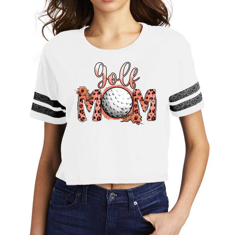 Leopard Golf Mom Scorecard Crop Tee by Apollo | Artistshot