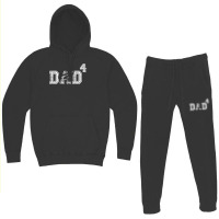 Dad To The Second Power ( Dad Of 4 ) Hoodie & Jogger Set | Artistshot