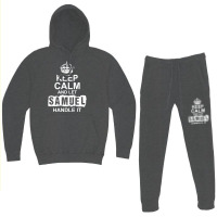 Keep Calm And Let Samuel Handle It Hoodie & Jogger Set | Artistshot