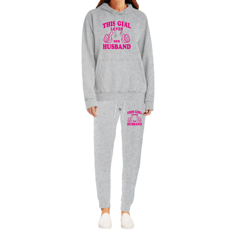 Girl Loves Her Husband Hoodie & Jogger Set | Artistshot