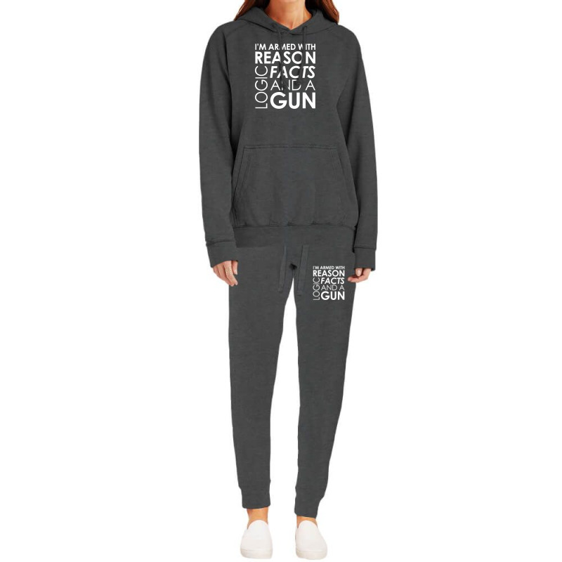 I'm Armed With Reason Logic Facts And A Cop Hoodie & Jogger Set | Artistshot