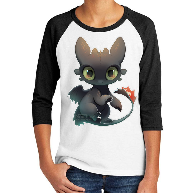 Night Toothless Red Tail Cute Youth 3/4 Sleeve | Artistshot