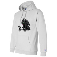 Mini Toothless Black Fury Champion Hoodie | Artistshot