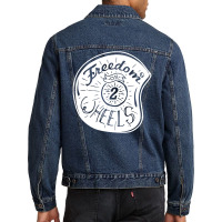 Freedom On 2 Wheels Men Denim Jacket | Artistshot