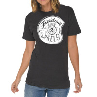 Freedom On 2 Wheels Vintage T-shirt | Artistshot