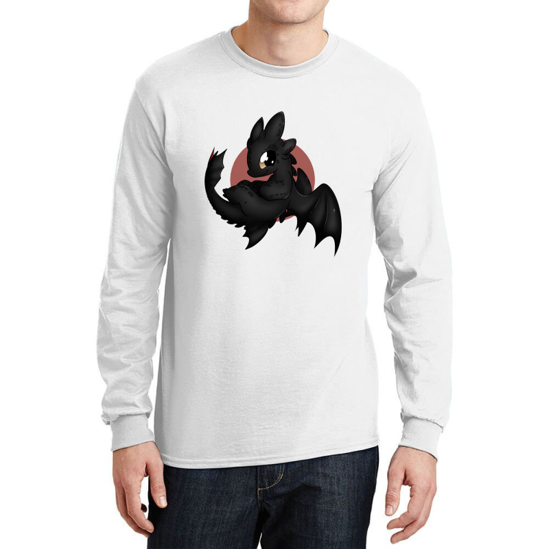 Chibi Black Toothless Long Sleeve Shirts | Artistshot