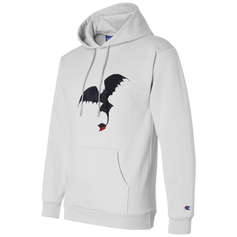 Flying Red Tail Dragon Champion Hoodie | Artistshot