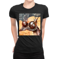 Snail Art Ladies Fitted T-shirt | Artistshot