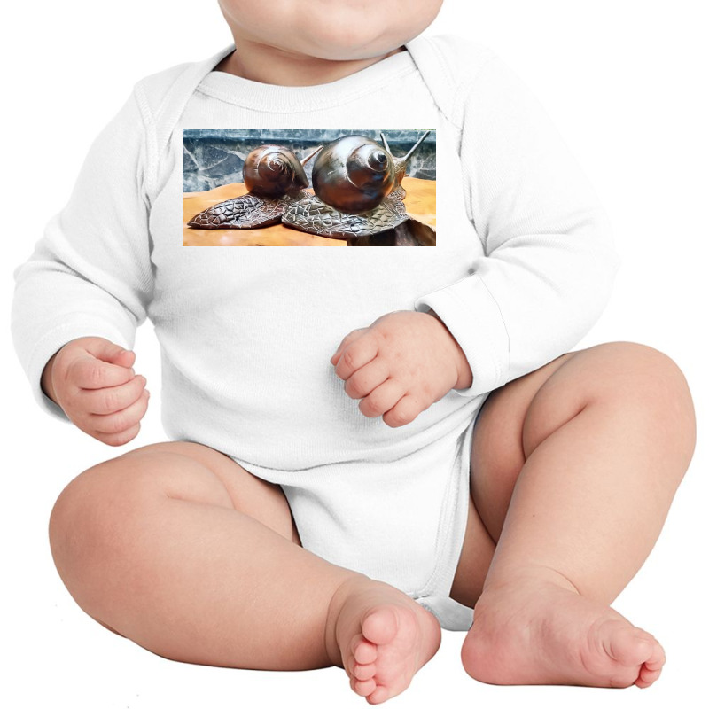 Snail Long Sleeve Baby Bodysuit by argo | Artistshot