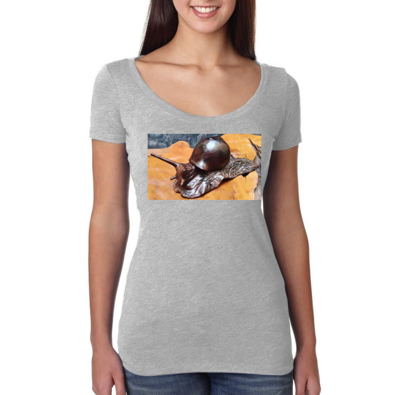 Snail Art Women's Triblend Scoop T-shirt by argo | Artistshot