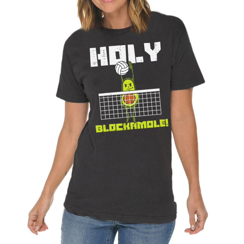 Holy Blockamole Avocado Volleyball Player Blocker Men Women T Shirt Vintage T-Shirt by longduong89 | Artistshot