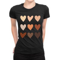 Skin Tone Hearts, Ladies Fitted T-shirt | Artistshot