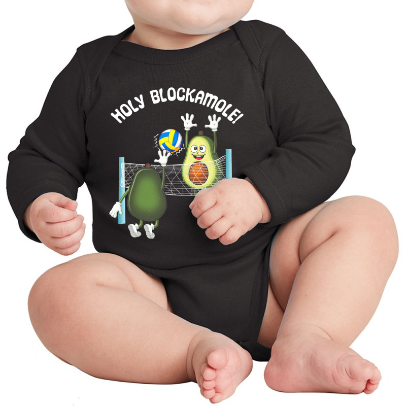 Holy Blockamole! Guacamole Player Blocker Volleyball T Shirt Long Sleeve Baby Bodysuit by longduong89 | Artistshot