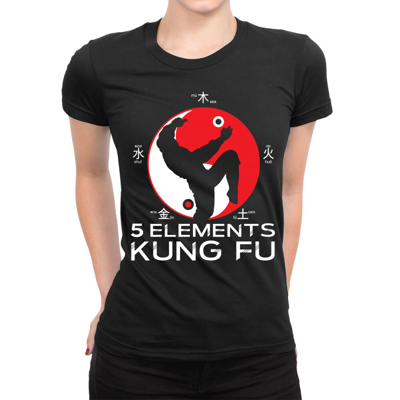 5 Elements Kung Fu Ladies Fitted T-Shirt by LumLum | Artistshot