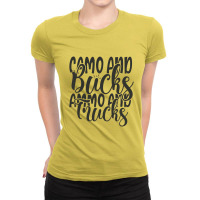 Camo And Bucks Ammo And Trucks Ladies Fitted T-shirt | Artistshot