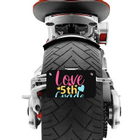 5th Grade Love Motorcycle License Plate | Artistshot