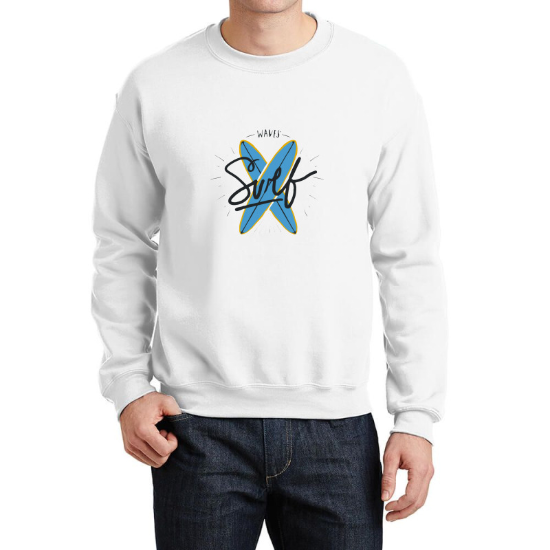 Waves Surf Crewneck Sweatshirt | Artistshot