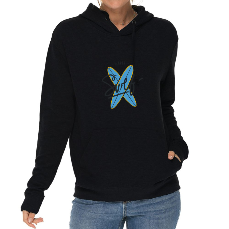 Waves Surf Lightweight Hoodie | Artistshot