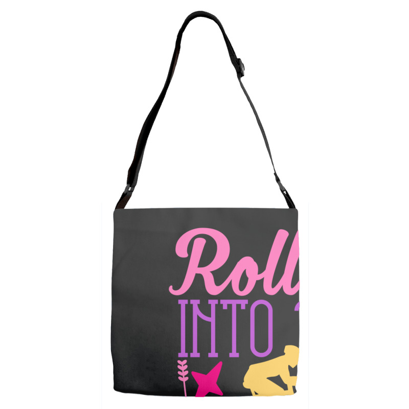 Rollin  Into 1st Grade Adjustable Strap Totes | Artistshot