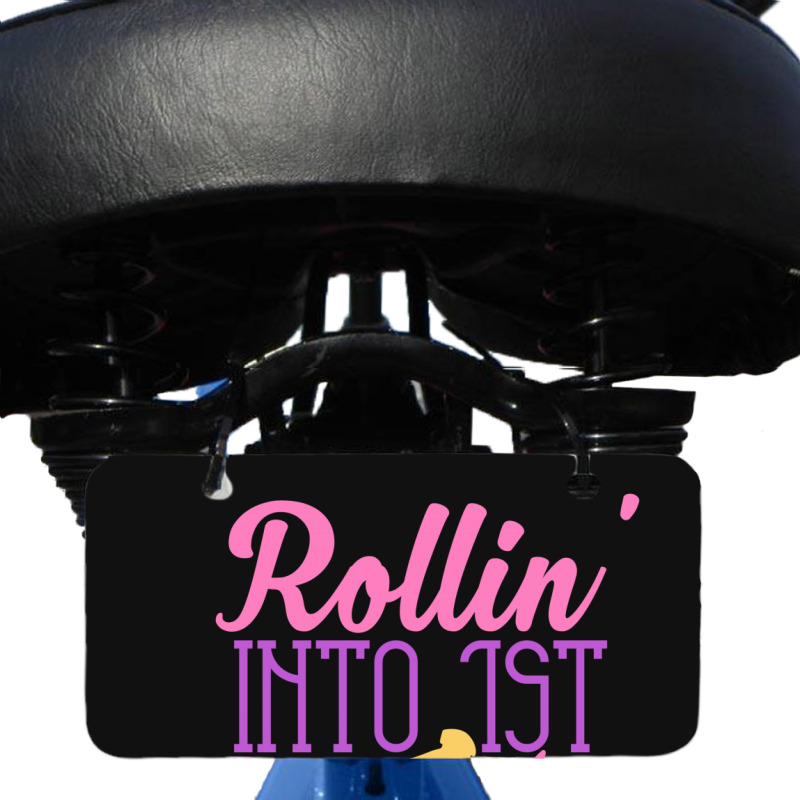 Rollin  Into 1st Grade Bicycle License Plate | Artistshot