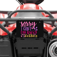 Sorry I Can T I M Busy Grading Papers Atv License Plate | Artistshot