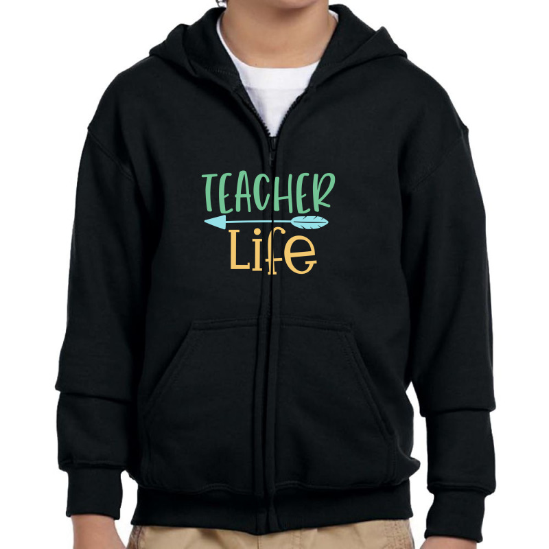 Teacher Life Youth Zipper Hoodie | Artistshot