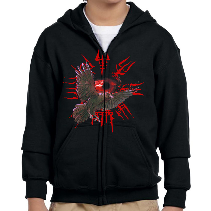 Viking T  Shirt Vegvisir Odins Eye And Raven Vikings T  Shirt Youth Zipper Hoodie by cabotageevolve | Artistshot