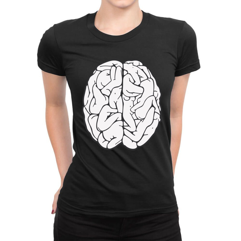 Custom Sex Brain Ladies Fitted T Shirt By Mdk Art Artistshot