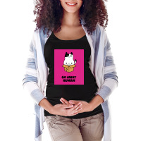 Angry Cat T Shirt Design Maker 24c Maternity Scoop Neck T-shirt | Artistshot