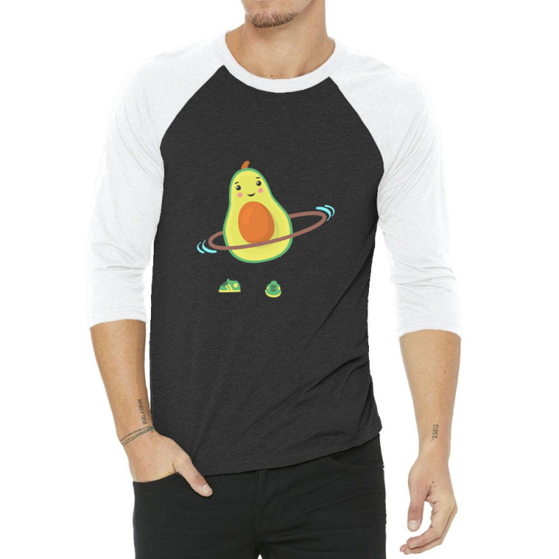 Vegan T  Shirt Avo Cardio Gift Plants Vegan Saying T  Shirt 3/4 Sleeve Shirt | Artistshot