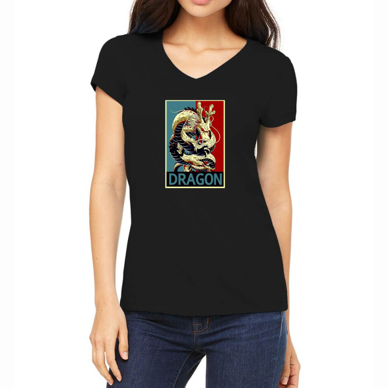 Dragon Women's V-neck T-shirt | Artistshot