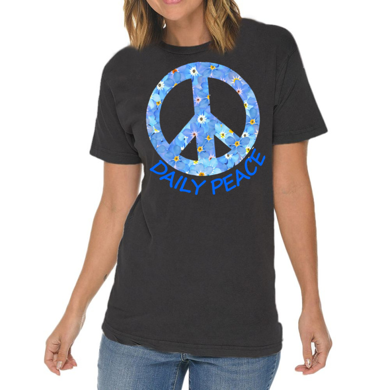 Yoga T  Shirt Forget Me Not Peace Symbol   Daily Peace T  Shirt Vintage T-shirt | Artistshot