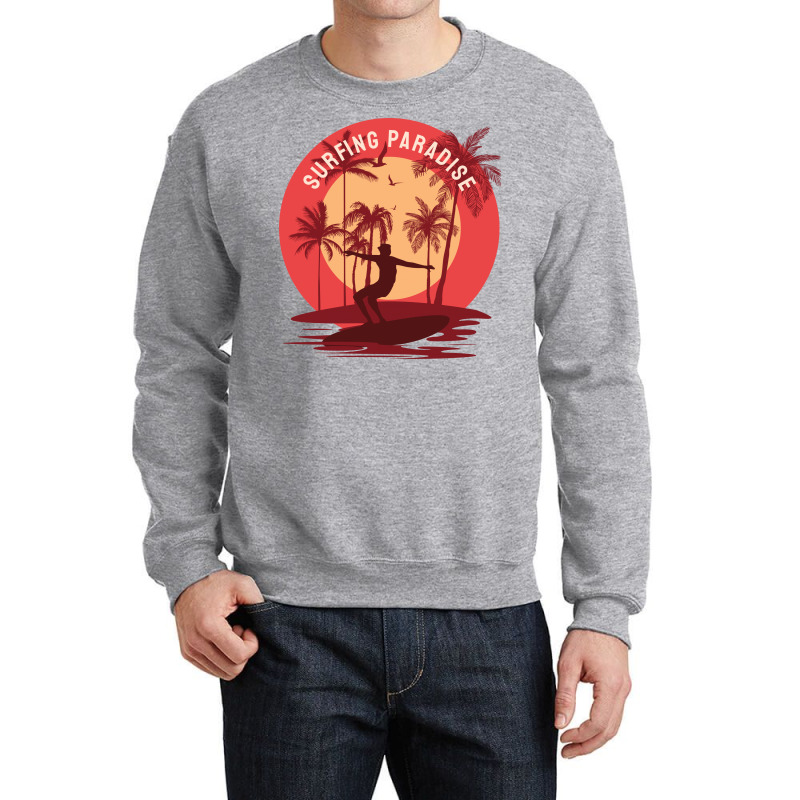 Surfing Paradise Crewneck Sweatshirt by epsnetho21 | Artistshot