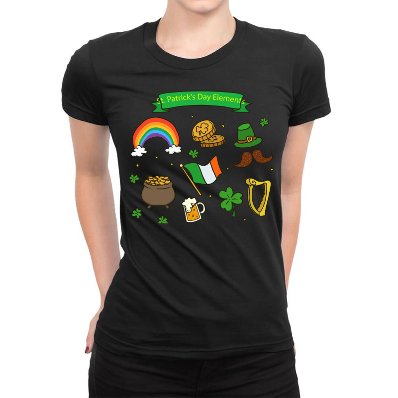 Leaf For St Patricks Day Ladies Fitted T-shirt | Artistshot