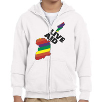 Live Aid Youth Zipper Hoodie | Artistshot