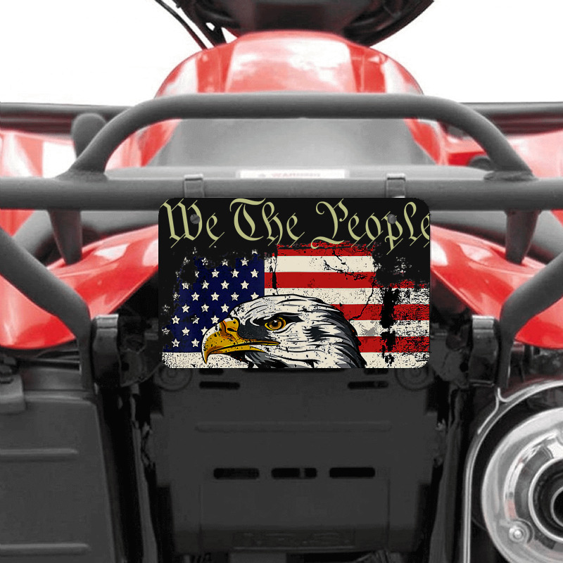 A.me.rican Flag Bald Eagle We The People Are Pissed Off T Shirt Atv License Plate | Artistshot