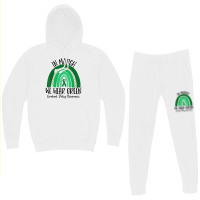 Rainbow In March We Wear Green Cerebral Palsy Awareness Hoodie & Jogger Set | Artistshot