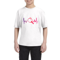 Cool Ping Pong Shirt   Heartbeat Table Tennis Tee Youth Tee | Artistshot