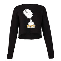 Funny Farting Sheep Cropped Sweater | Artistshot