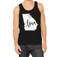 Georgia Home Love Vintage State Map Outline Tank Top | Artistshot