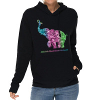 Elephant With Flower Metastatic Breast Cancer Awareness T Shirt Lightweight Hoodie | Artistshot