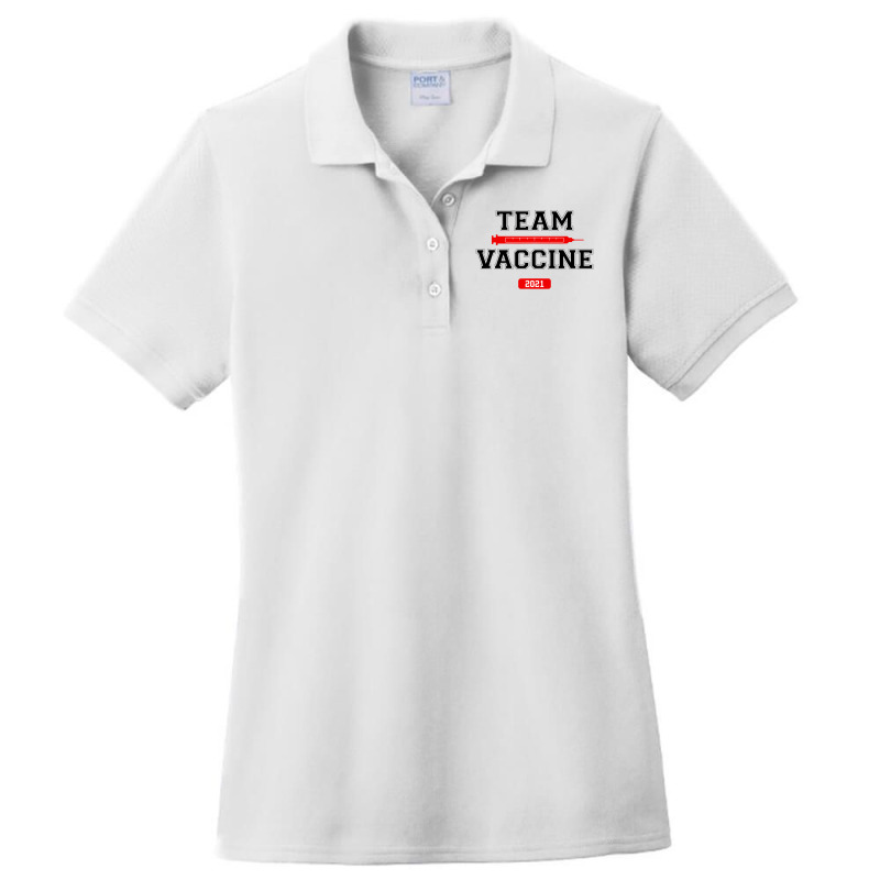 Team Vaccine Vaccinated Pro Ladies Polo Shirt by Mito220 | Artistshot