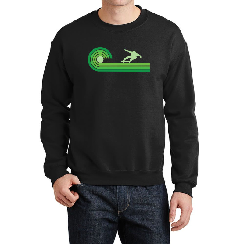 1970s Retro Skateboarder Skateboarding 23418459 Crewneck Sweatshirt | Artistshot