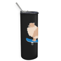 Funny Skateboarding Bassett Hound Dog 23418523 Skinny Tumbler | Artistshot