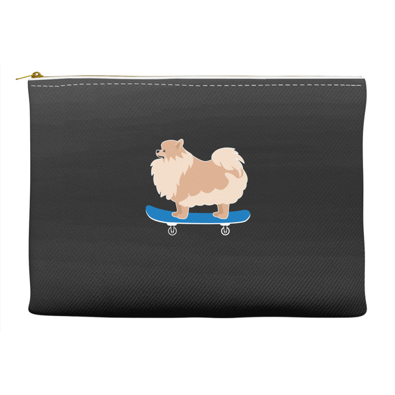 Funny Skateboarding Bassett Hound Dog 23418523 Accessory Pouches | Artistshot