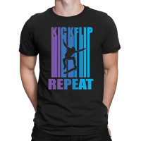 Kick Flip Repeat Vintage Skateboarding 23418403 T-shirt | Artistshot