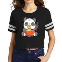 Ramen Panda Scorecard Crop Tee | Artistshot