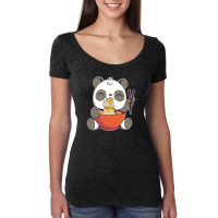 Ramen Panda Women's Triblend Scoop T-shirt | Artistshot