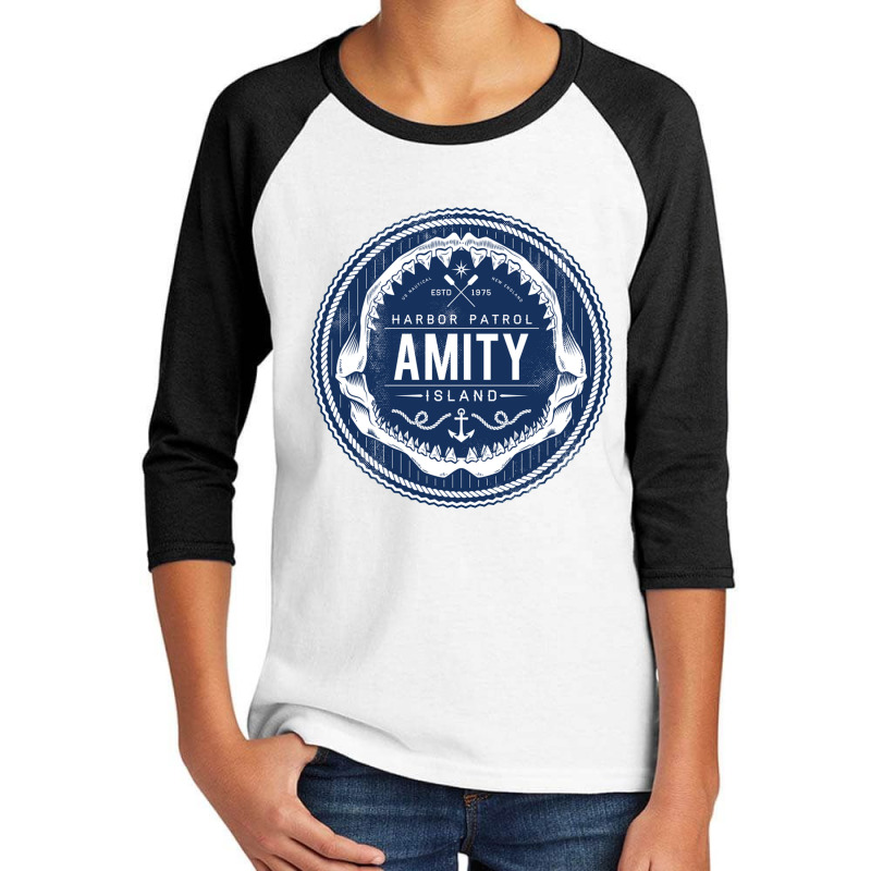 Amity Island Harbor Patrol Youth 3/4 Sleeve by Austiner | Artistshot