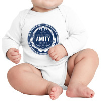 Amity Island Harbor Patrol Long Sleeve Baby Bodysuit | Artistshot